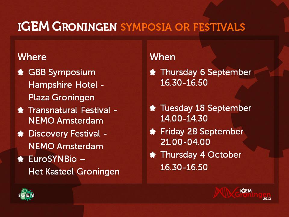 Groningen2012 EH 20120904iGEM Groningen symposia or festivals.jpg